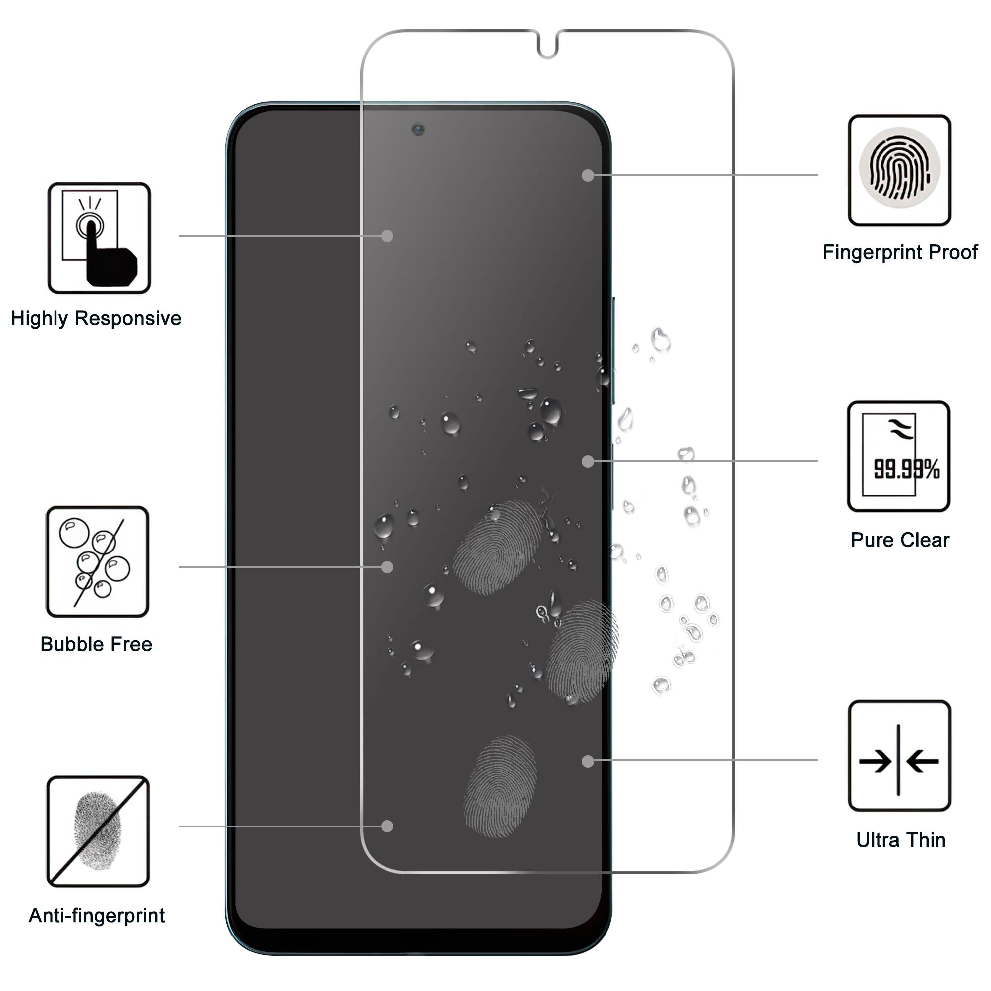 

For Xiaomi Poco M7 5G Screen Protector HD Tempered Glass Film 2.5D As Shown A