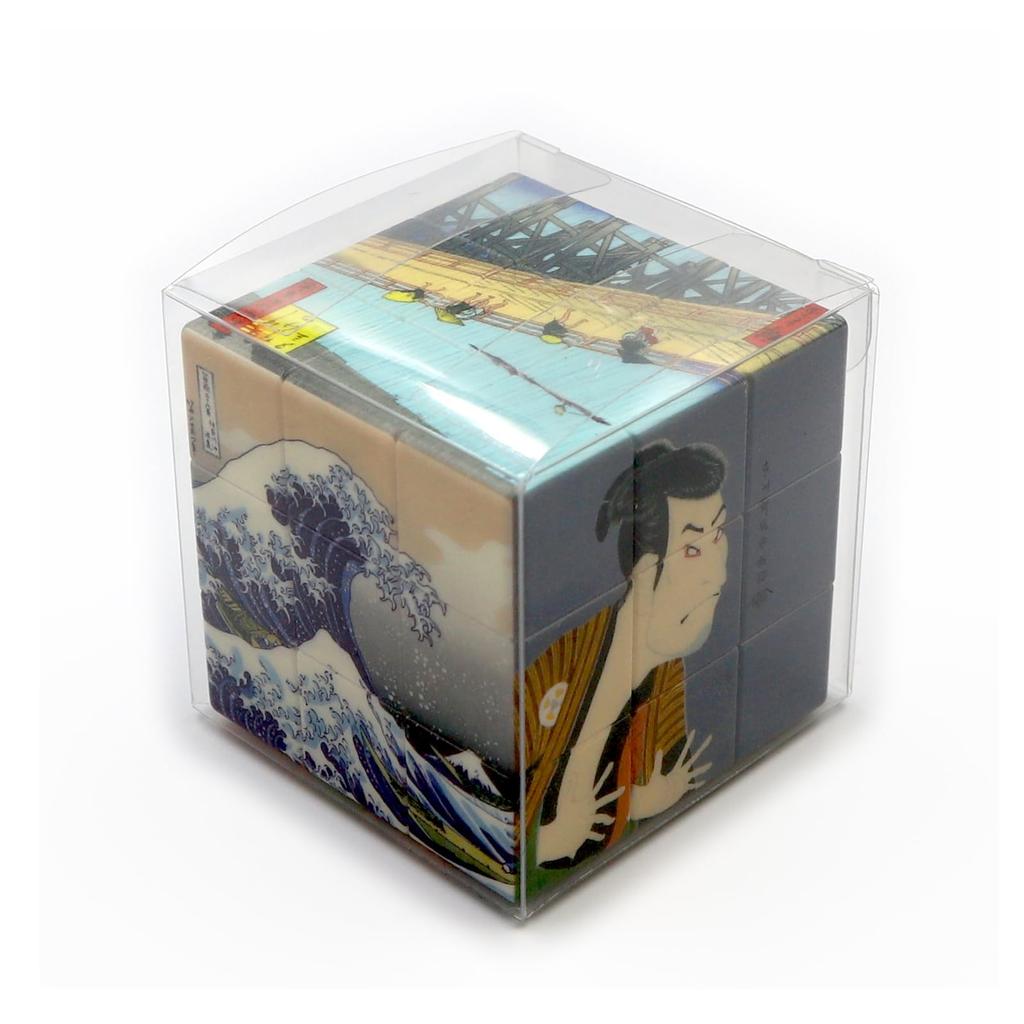 World Craft Magická kostka Japonská běžná šestistěnná puzzle kostka Ukiyo-e W6P-J1