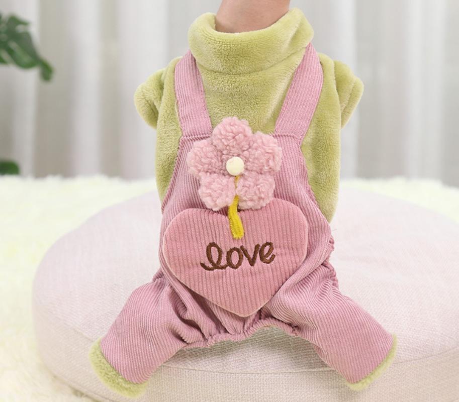 

Осень и Зима Тедди, Маленькая и Средняя Собака, Бишон фризе, Домашняя Кошка, Утолщенная Кошка, Теплая Четырехногая Собачья Одежда и Принадлежности 2XL зелёный