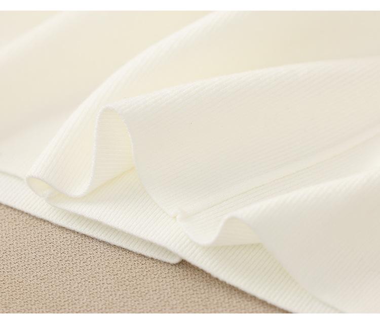 New White Wide-Leg Knitted Pants with Drawstring - Loose, Thickened, Plus Size for Autumn & Winter Casual Wear