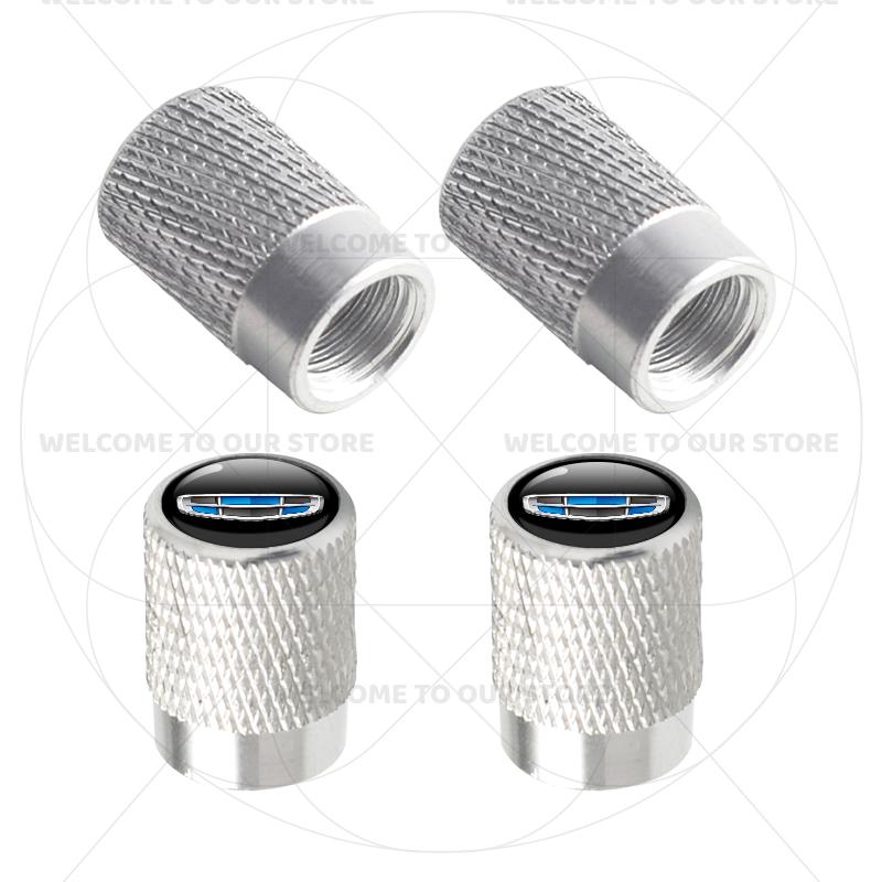For Geely Auto Emblem Coolray Tugella Monjaro Atlas Pro Okavango 4Pcs Aluminum Car Tire Valve Caps Wheel Stem Air Dust Covers