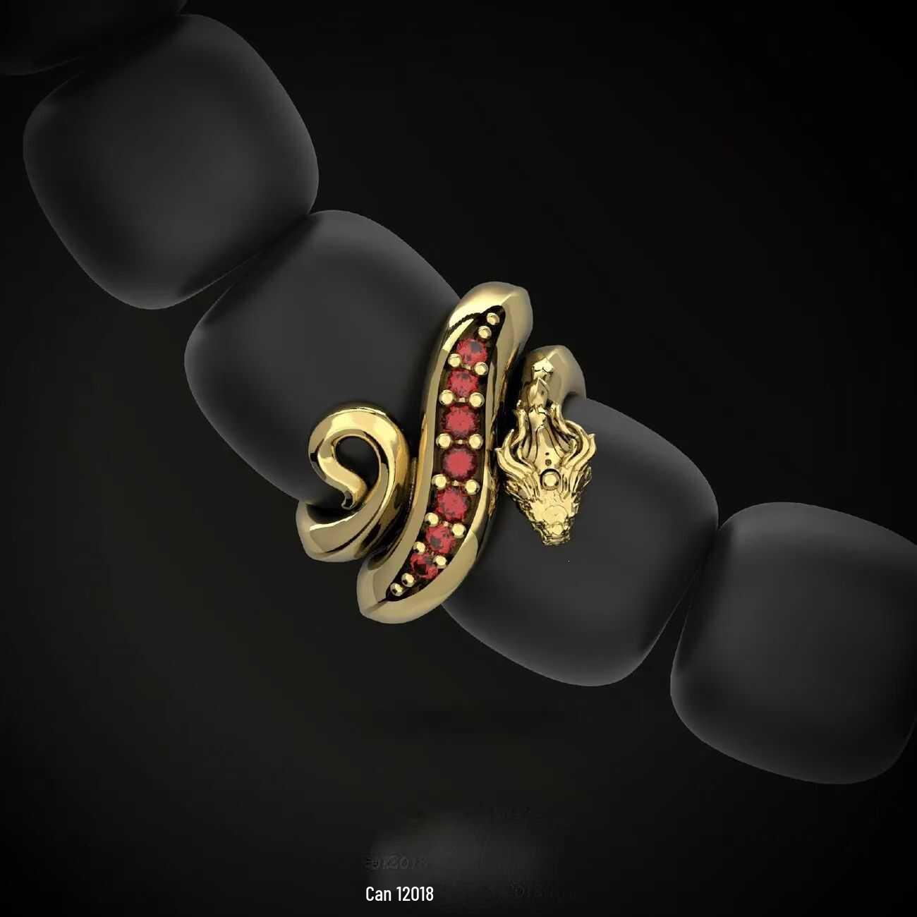 Golden Dragon Transformation Collector s Card Holder with Retro Red Zircon Inlay Silver-Gold