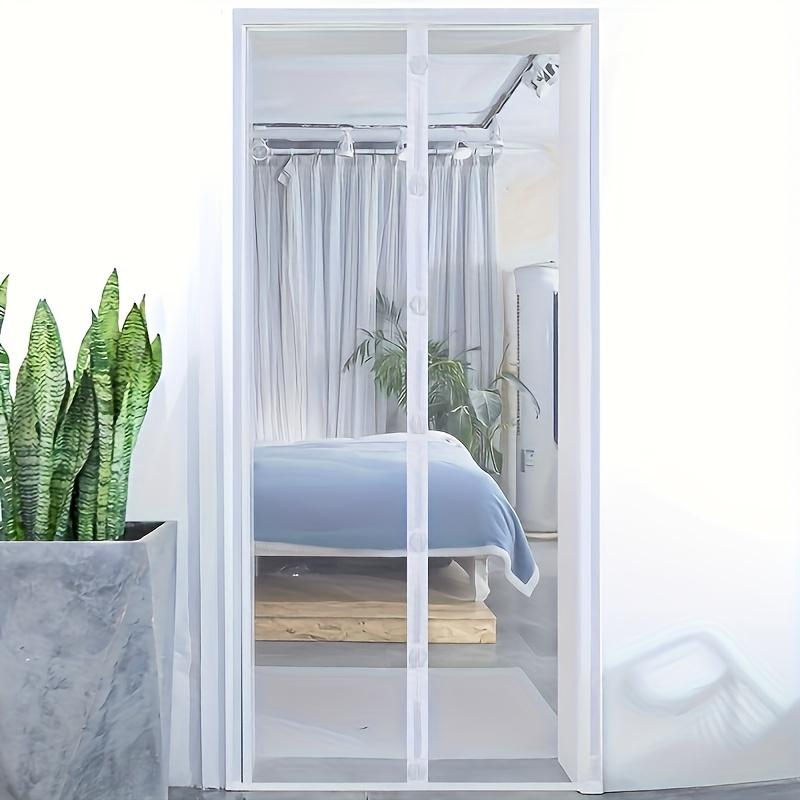 

No-Drill Magnetic Screen Door - a Black And White Mesh Curtain Easy to Install, Featuring a Soft Net That Is Easy to Clean 80x210cm белый