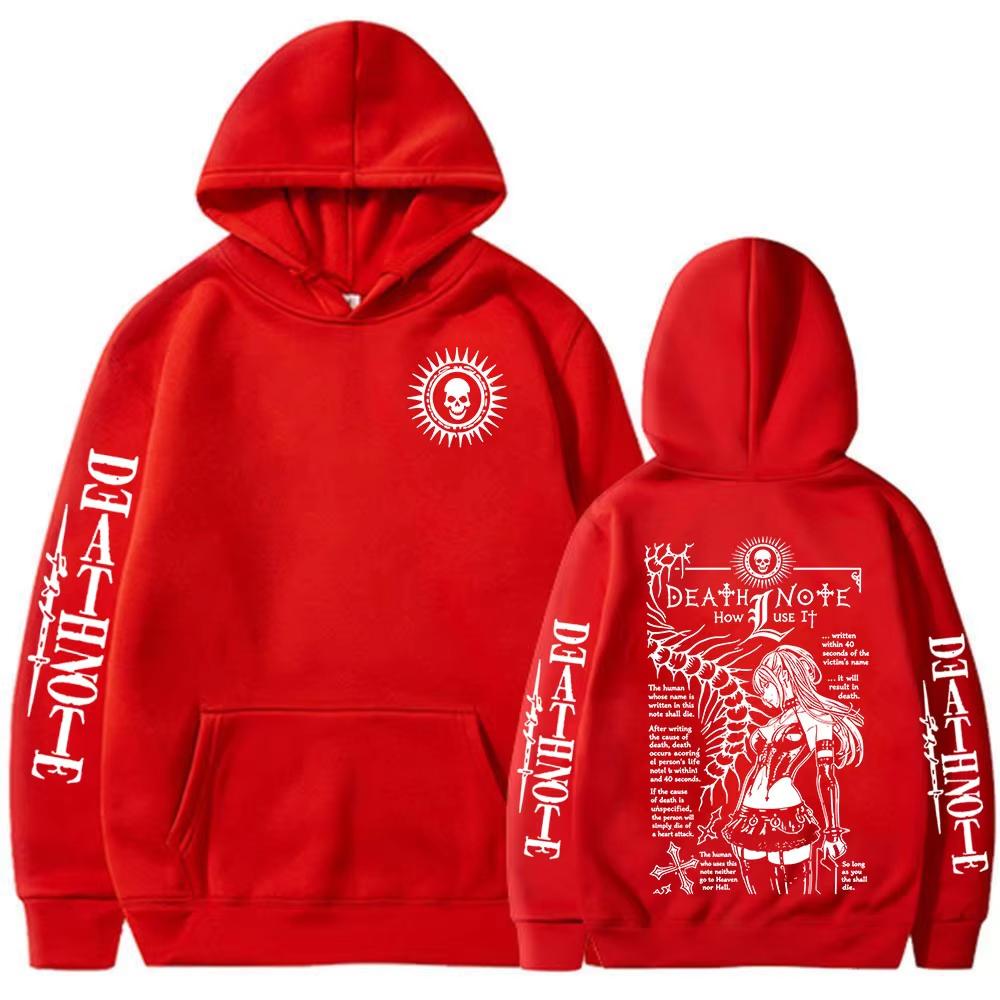 Anime Death Note Misa Amane Unisex Fashion Pullover Long Sleeve Loose Hoodie Streetwear Women And Men T-shirt