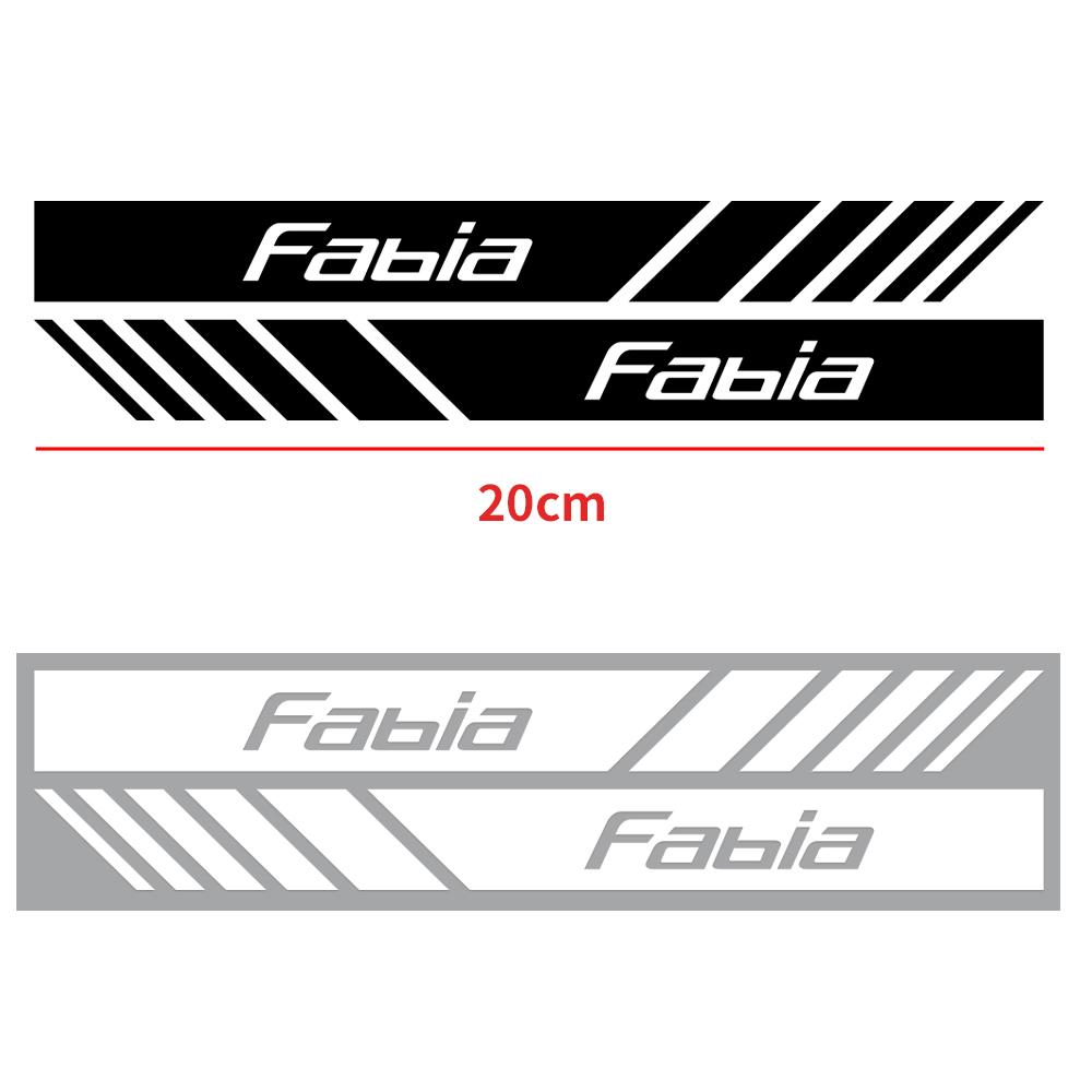 2PCS Car Body Side Rear View Mirror Stripes Badges Sticker Decals For Skoda Rapid Fabia 1 2 Octavia 2 A5 A4 Roomster Yeti Superb
