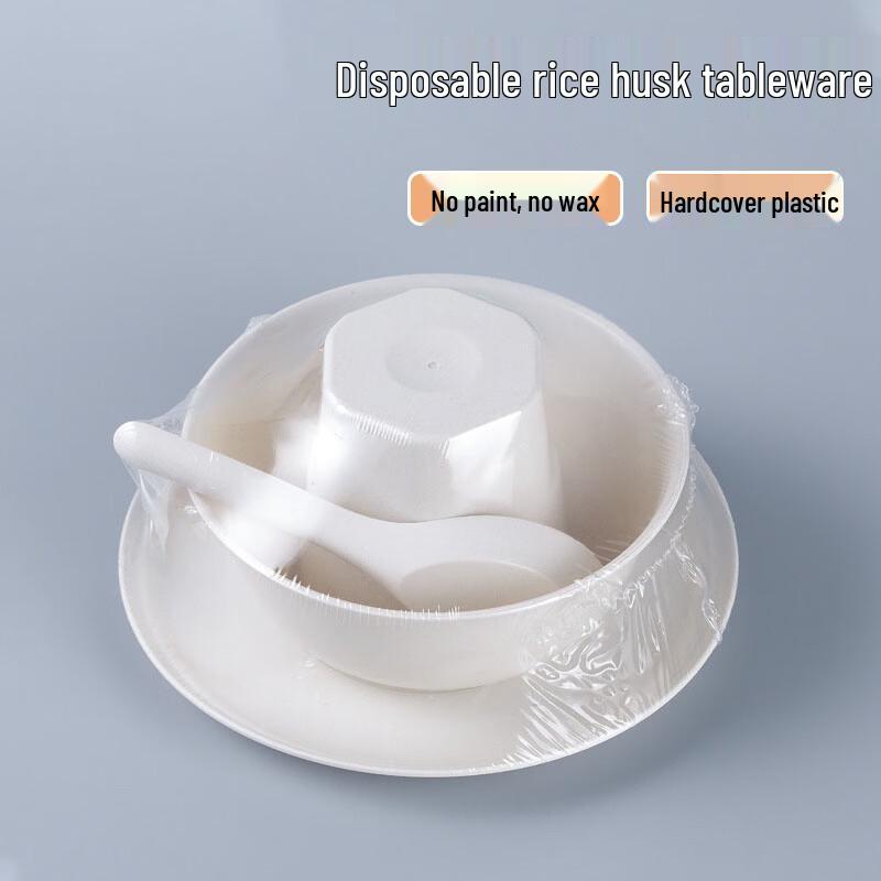 Kangfu Biodegradable Rice Husk Disposable Tableware