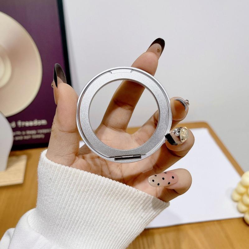 Ultra Thin Aluminum Alloy Adhesive Rotating Ring Portable Desktop Phone Holder