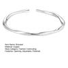 Lady Opening Bracelet Simple Style Adjustable Smooth Polished Copper Irregular Wrist Jewelry for Vacation Work Daily Wear