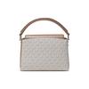 Michael Kors Karlie Classic Chain Color Block Monogram Print Commuter Fashion Design Leather Shoulder Crossbody Tote Bag Small 32F1GCDC1B-149