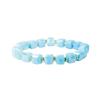 Elegant Small Sugar Cubes Bracelets Glossy Colorful Hand Chains Simple Crystal Glass Chain  Girls