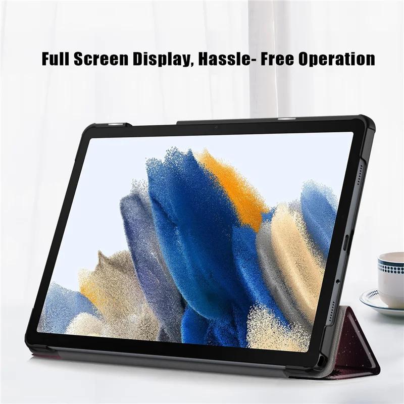 Etui na tablet Samsung Galaxy Tab A9 Plus 11" Trifold Magnetic Leather Stand Twarda inteligentna obudowa do Funda Galaxy Tab A9 Plus Cover 2023