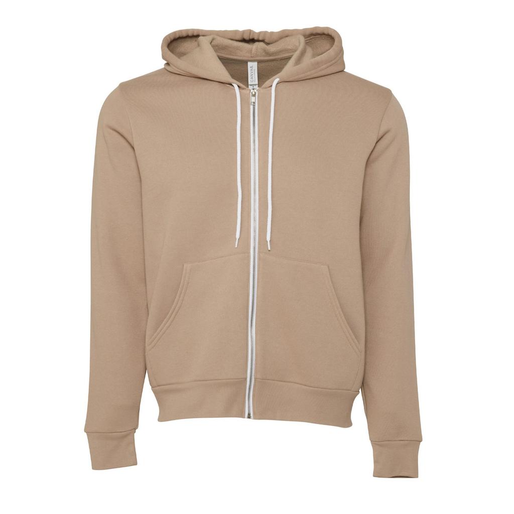 Bella + Canvas Unisex Adult Polycotton Full Zip Hoodie