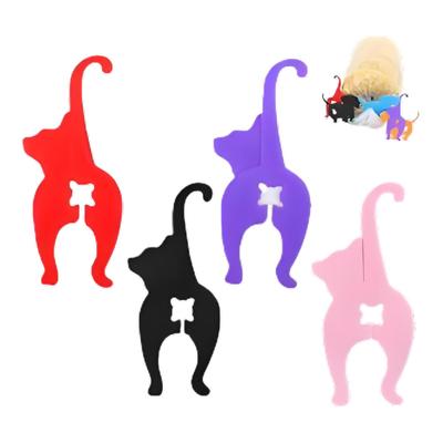 4 Stück Katze Hintern Brotclip Wiederverwendbare Katze Hund Futterbeutel Clips 3D
