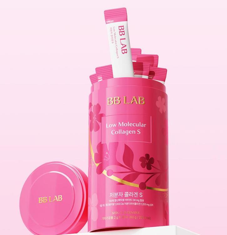 BB LAB Low Molecular Collagen S Double Dose – 60 Packs for Enhanced Skin Elasticity