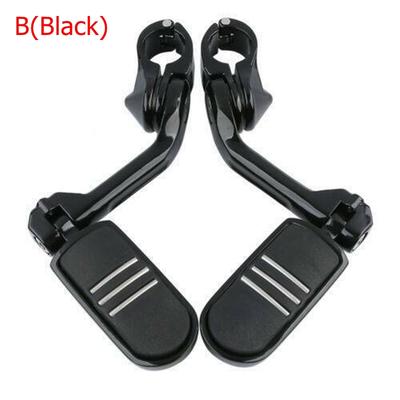 Motorcycle 1-1/4" 32mm Foot Rests Footpeg Long Angled Highway Engine Guard For Harley Electra Glide Road Glide