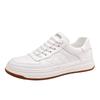 Casual Boys Leather Men's Trendy Shoes Versatile Air Force One Men's Shoes Board Shoes Textured Shoes