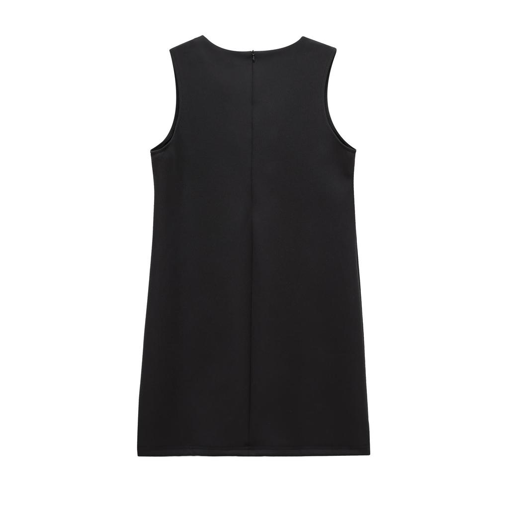 2024 Winter Women's European & American Slim Fit Bow Dress