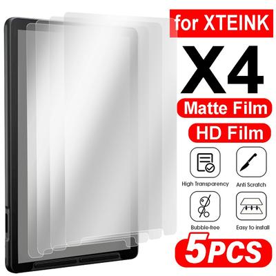 1-5Pcs for XTEINK X4 E-reader PET Soft Film Screen Protectors HD Clear Matte Protective Films for XTEINK X4 E-reader Not Glass