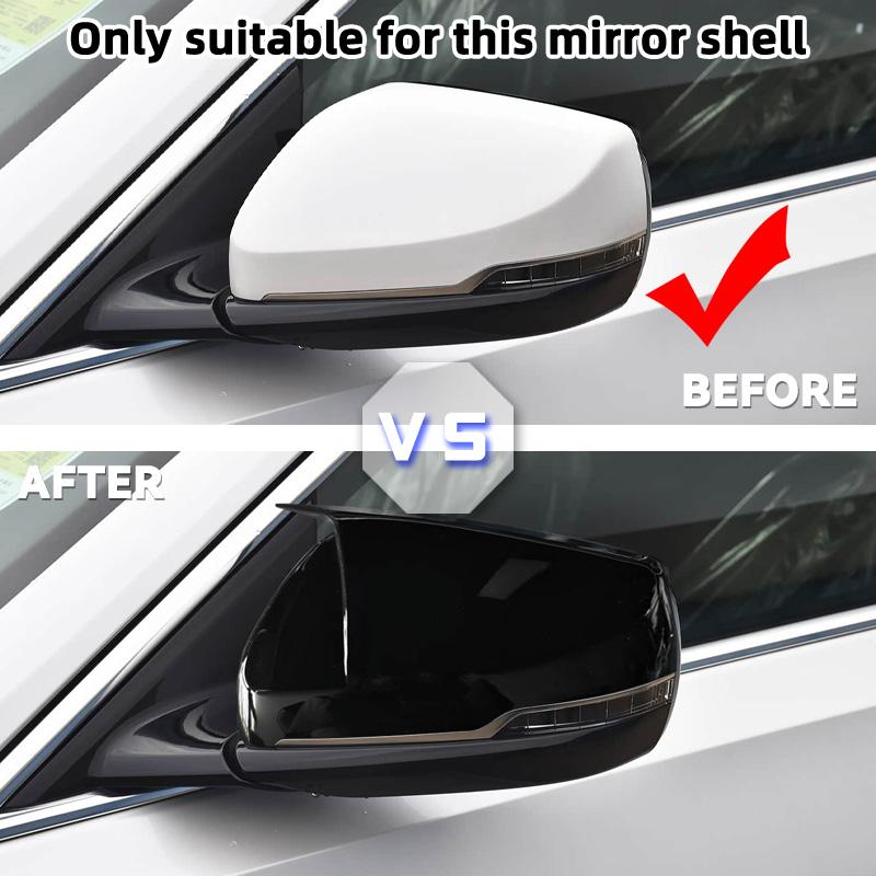 For US Version Cadillac CT5 CT6 2020 2021 2022 2023 2024 ABS Car Rearview Side Mirror Cover Wing Cap Door Trim Adhesive Sticker