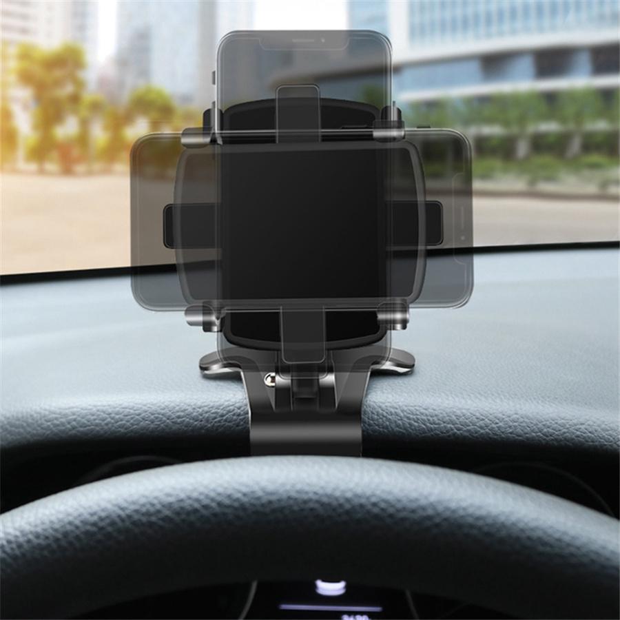 New 360° Black ABS Car Dashboard Visor Cell Phone Mount Stand Clip Holder Universal