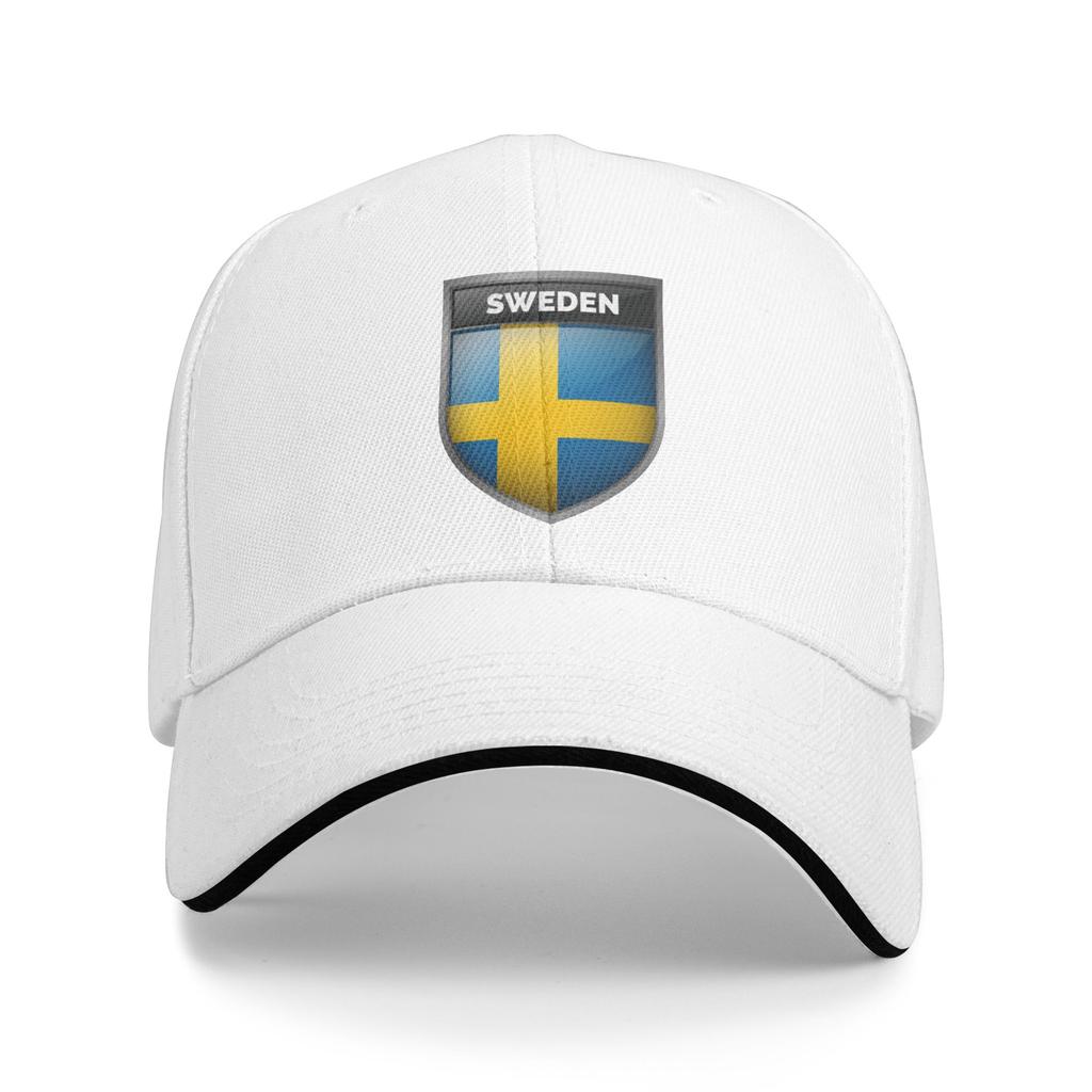 Custom Sweden Flag Baseball Cap Unisex Women Adjustable Dad Hat Outdoor Snapback Caps