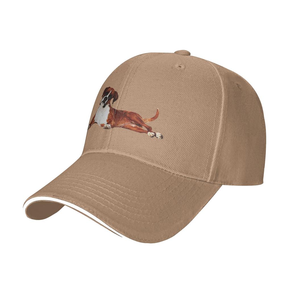 Adorable Boxer Dog Cap Casual Baseball Caps Adjustable Hat Hip Hop Summer Unisex Baseball Hats Customizable Polychromatic
