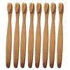 8 Piezas Cepillo de Dientes de Bambú Madera Ecológico Cerdas Cepillos de Dientes Para Encías Sensibles Eliminación de Manchas Dentales Oral Sostenible