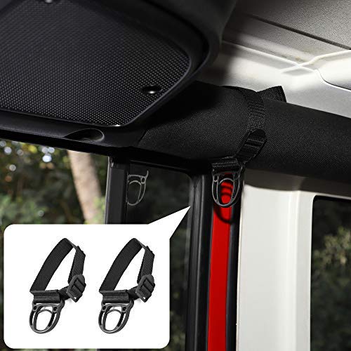 

ANTC Car Coat Hook Auxiliary Handle Roof Handle Decoration Easy Installation Car Interior Interior (Black)