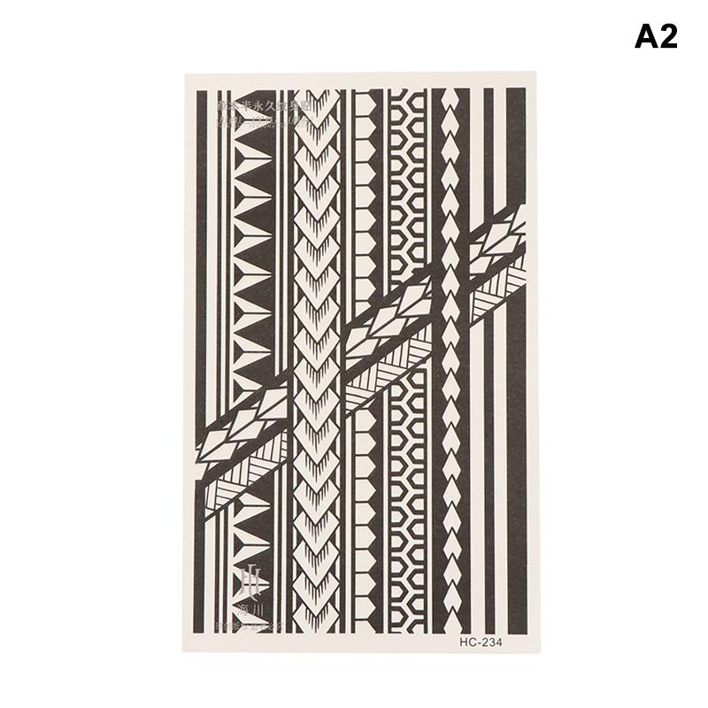 

Geometric Pattern Bracelet Waterproof Temporary Tattoo, Lasting 1-2 Weeks, Realistic Semi-Permanent Fake Tattoo