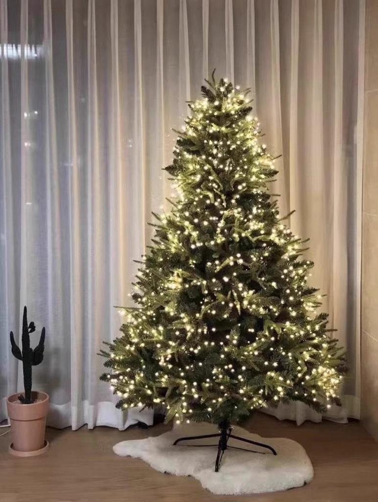 Christmas Tree With Lights Artificial PE +PVC Christmas Tree