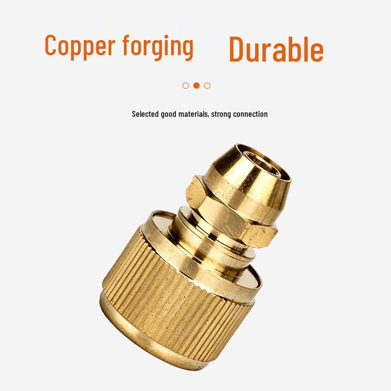 Pure Copper 3-Point Quick Connector for Water Pipes and Car Wash Accessories