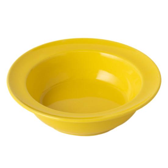 Ceramic Cat Bowl for Dry Wet Food Microwave Dishwasher Safe Pet Feeder Plate жёлтый