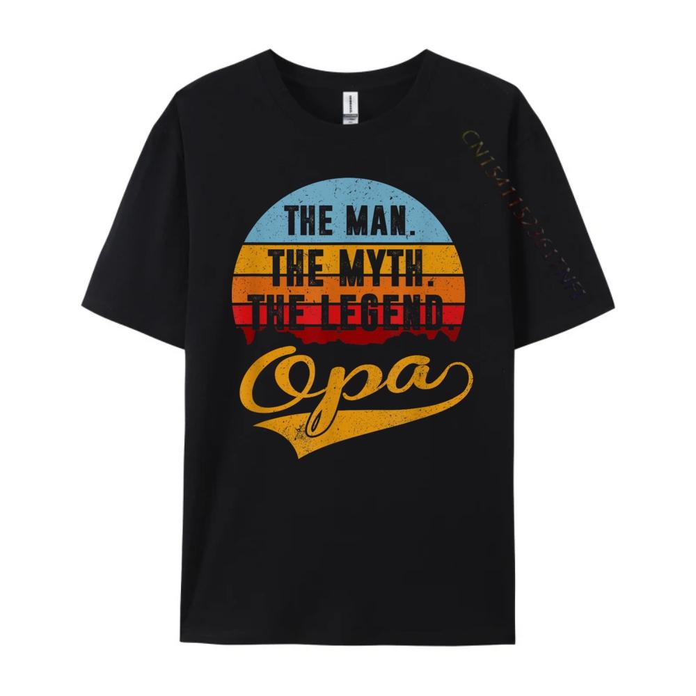 Opa The Man The Myth The Legend 3d Printed T Shirts Men Clothing Character Graphic Cotton Short Sleeve