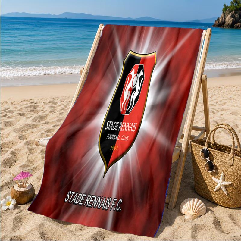 Stade Fc Emblem Beach Towel Microfiber Beach Towel, Lightweight and Quick-Dry, for Summer Travel, Swimming Pool Fan Birthday Gift