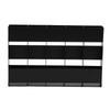 Straw Organizer Black 5 Compartment Space Saving Metal Straw Storage Holder with Double Side Adhesive Tape for Kitchen