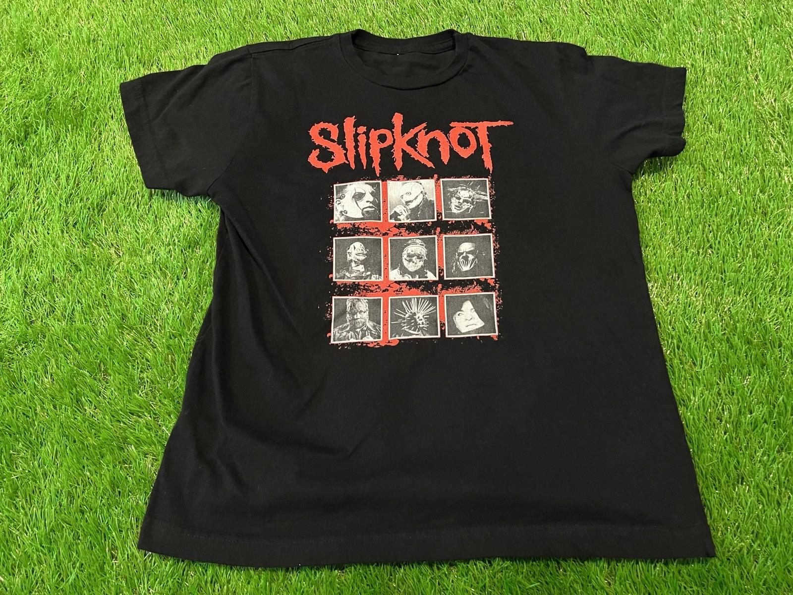 Vintage Slipknot Band Tee Shirt Y2K Band Member Panels - Size SMALL Unisex T-Shirt S