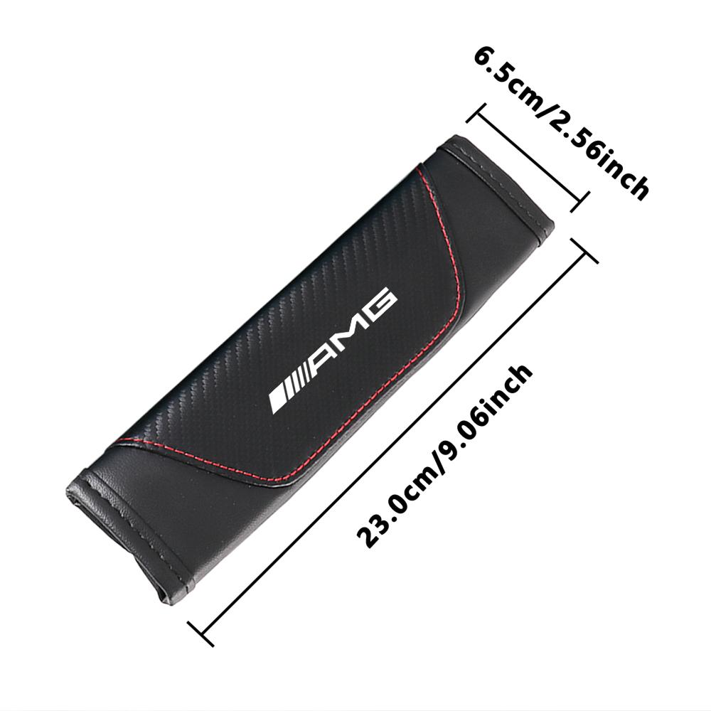 EJG4 2PC Car Seat Belt Shoulder Protector Pads for Mercedes Benz AMG GLC X253 A200 260I W206 W447 W213 W220 S500 W106 CLA ML270 W204