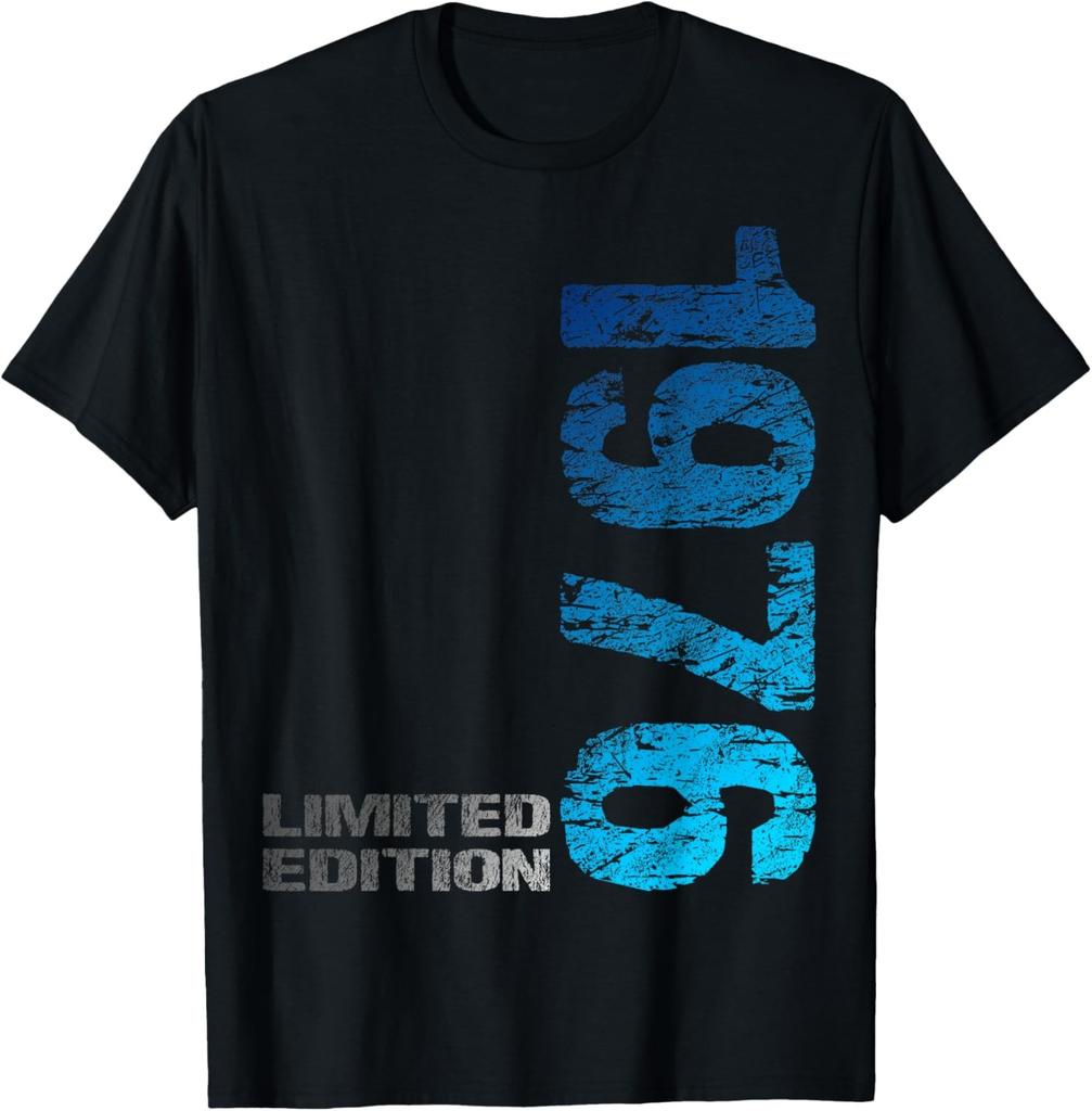 49th Birthday Gifts For Unisex Unisex 49 Years Old Vintage 1976 Tshirt Graphic Custom Printed Short Sleeve Shirts Unisex Clothing