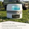 Toilette Portable Chimique pour Adultes 24L Camper, Camping, Auto Caravane WC Briebe WC1195W Blanc