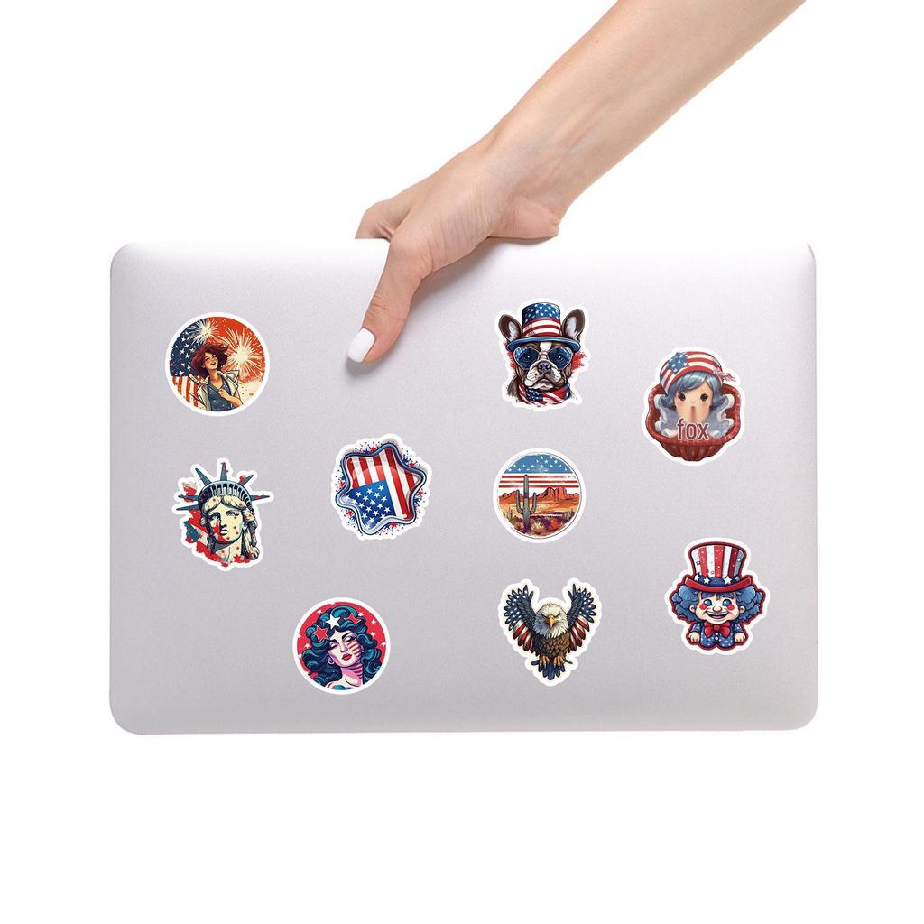 American Style Graffiti Stickers - 100 Waterproof Creative Stickers for Car, Phone, and Water Cup Decoration