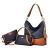 2026 European and American 3pecs/set composite bags tassel shoulder crossbody handbags cross-border factory women's bag