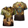 Men's Egyptian Totem 3D Printed T Shirt Summer Funny Retro Mystery Ancient Horus Harajuku Short Sleeve Streetwear