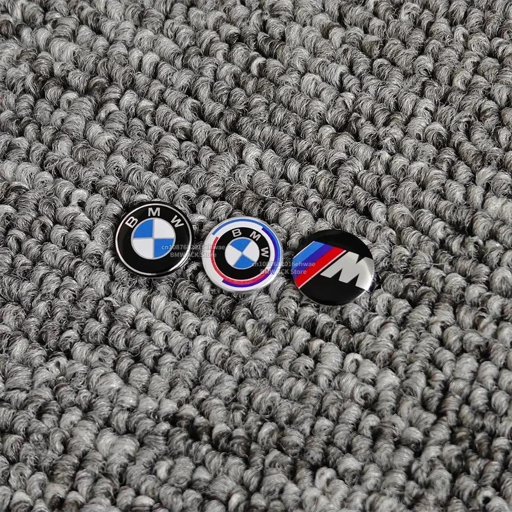 11MM 14MM Aluminum Car Key Shell Stickers For BMW M M1 M2 M3 F32 E53 E60 E90 E91 E92 E93 F01 F30 Auto Key Remote Fob Decals