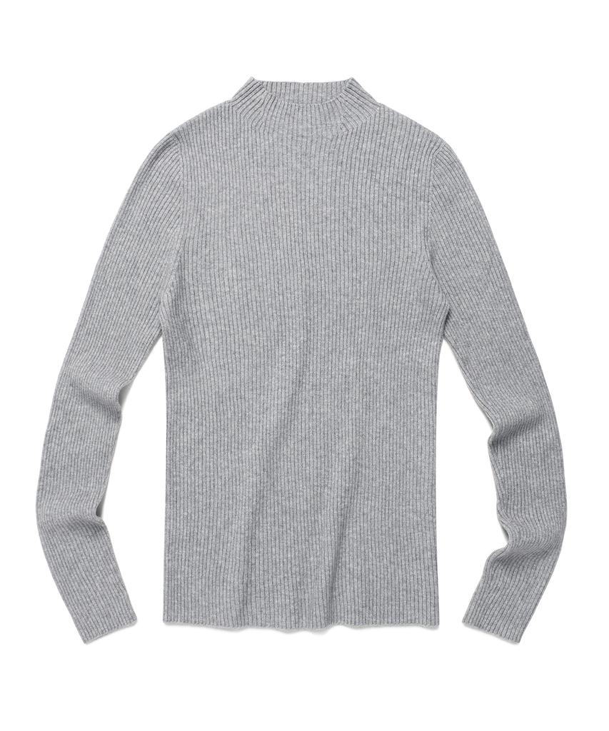 PLUNASTUDIO Ribbed Half Turtleneck Knit_4 Colors