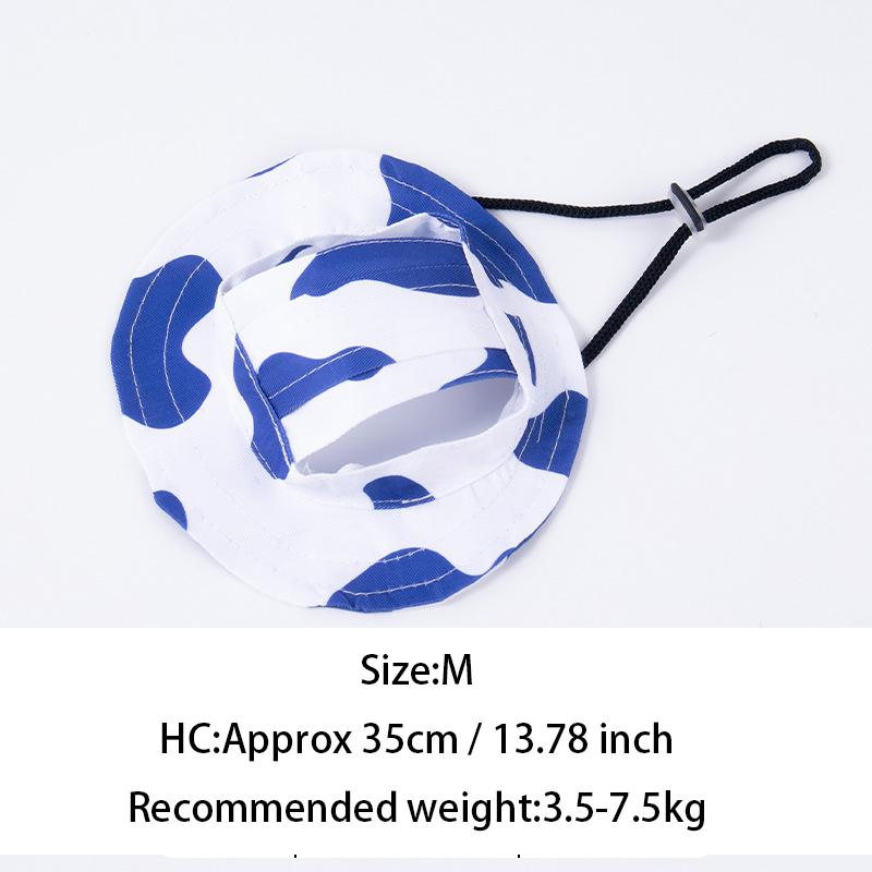 Pets Hat With Ear Holes Adjustable Baseball Cap For Medium Small Dogs Summer Dye Cats Sun Cap Pet Outdoor Hat Pet Supplies