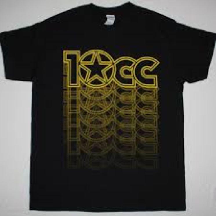10cc band Logo black Cotton Shirt Full size S-5XL L892