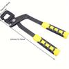 Keel Pliers, Stamping Pliers Punching Pliers Flat Hole Keel Riveting Clamps Flat Mouth Pliers Universal Wrench Crimping Pliers