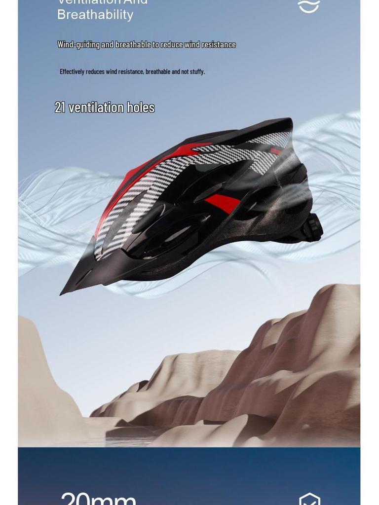 Unisex Bicycle and Mountain Road Riding Protective Helmet