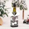 Reusable Christmas Wine Bottle Covers for Holiday Dinner Party Table Decorations Made of Soft Non Non Woven Fabric Sleeve