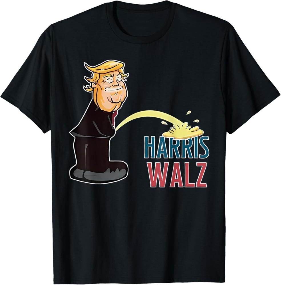 Supporters Donald Trump Anti Harris Waltz Funny Election 24 T-Shirt Unisex T-Shirt XXL